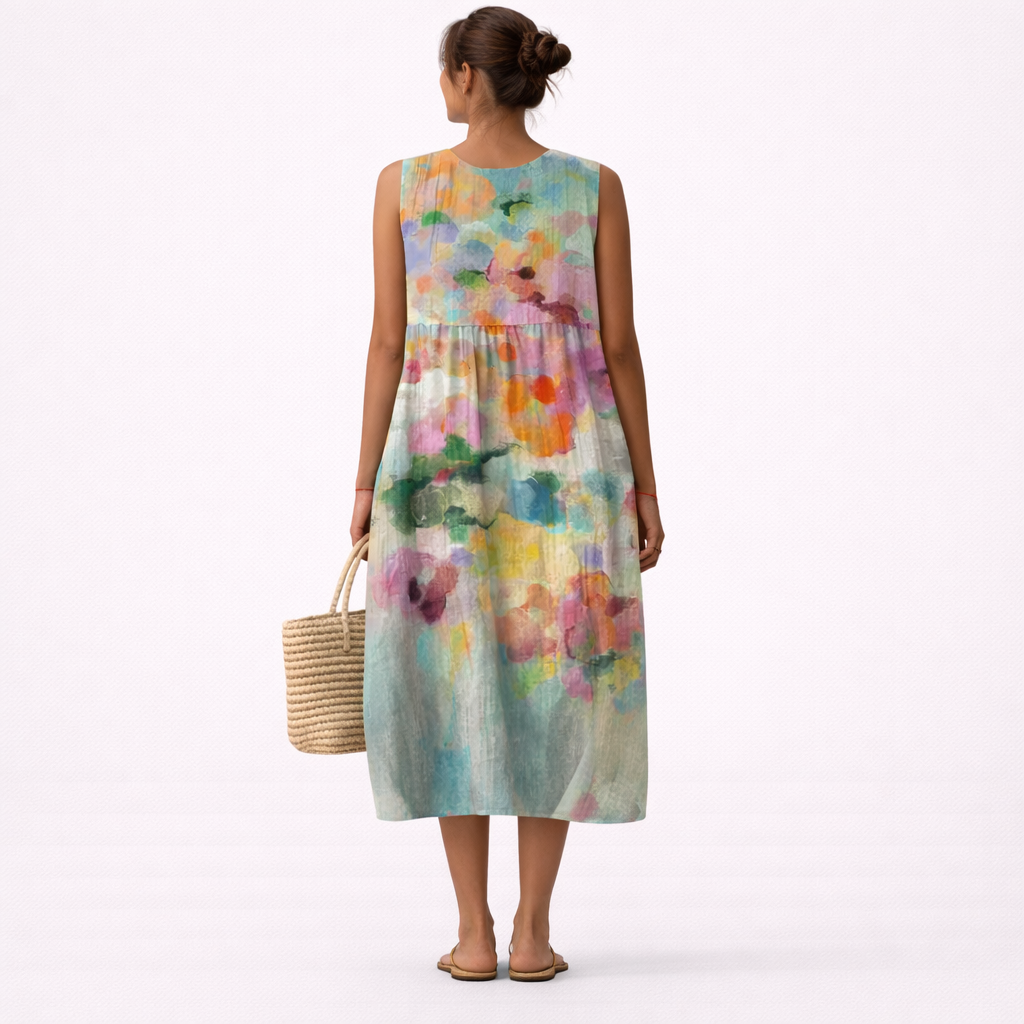 Karla™ | Robe midi colorée élégante