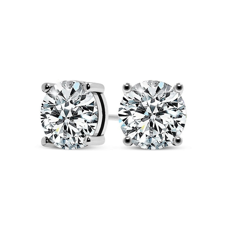 Boucles d'oreilles chic en or blanc