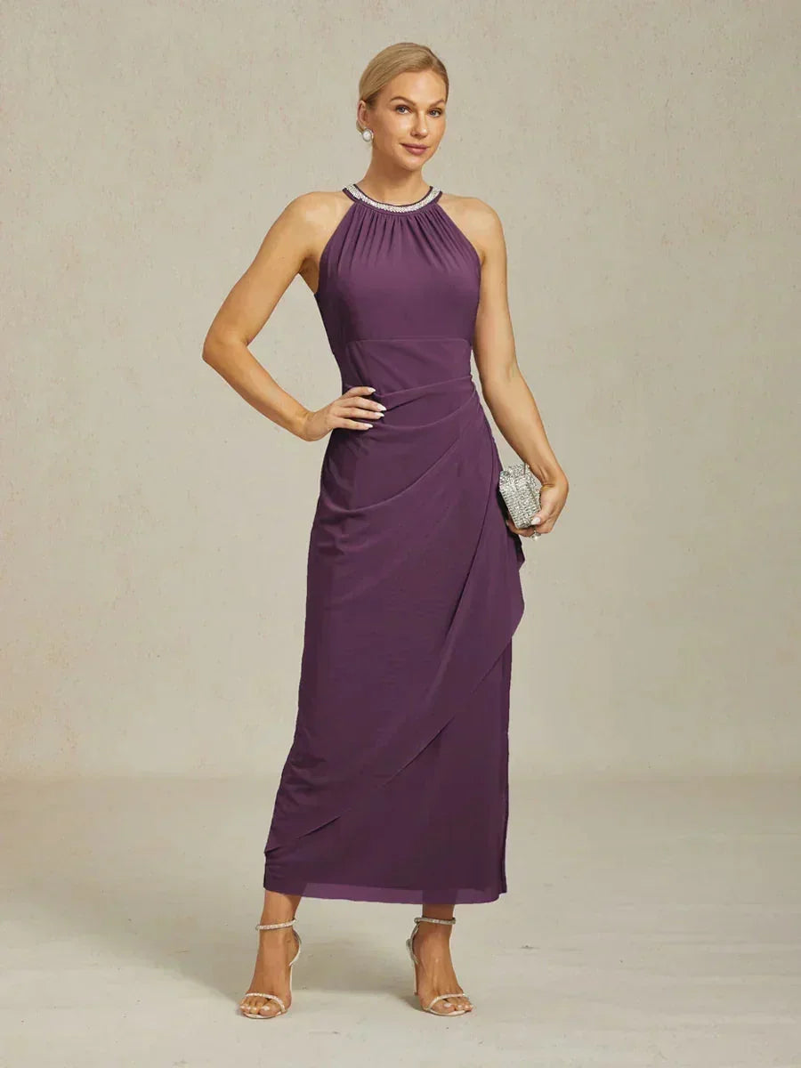 Robes maxi élégantes avec perles et détails de volants