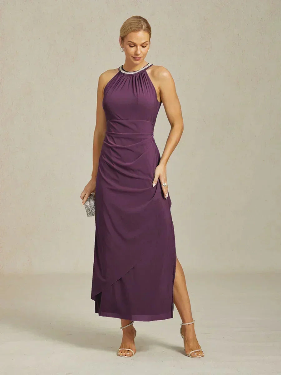 Robes maxi élégantes avec perles et détails de volants