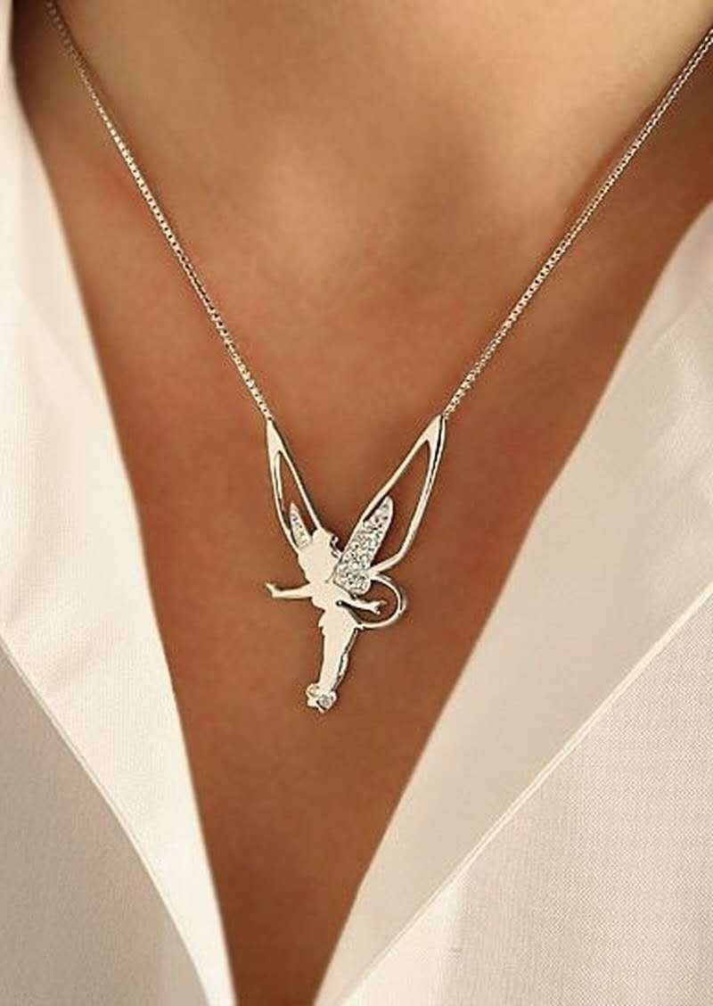 Pendentif fée en or