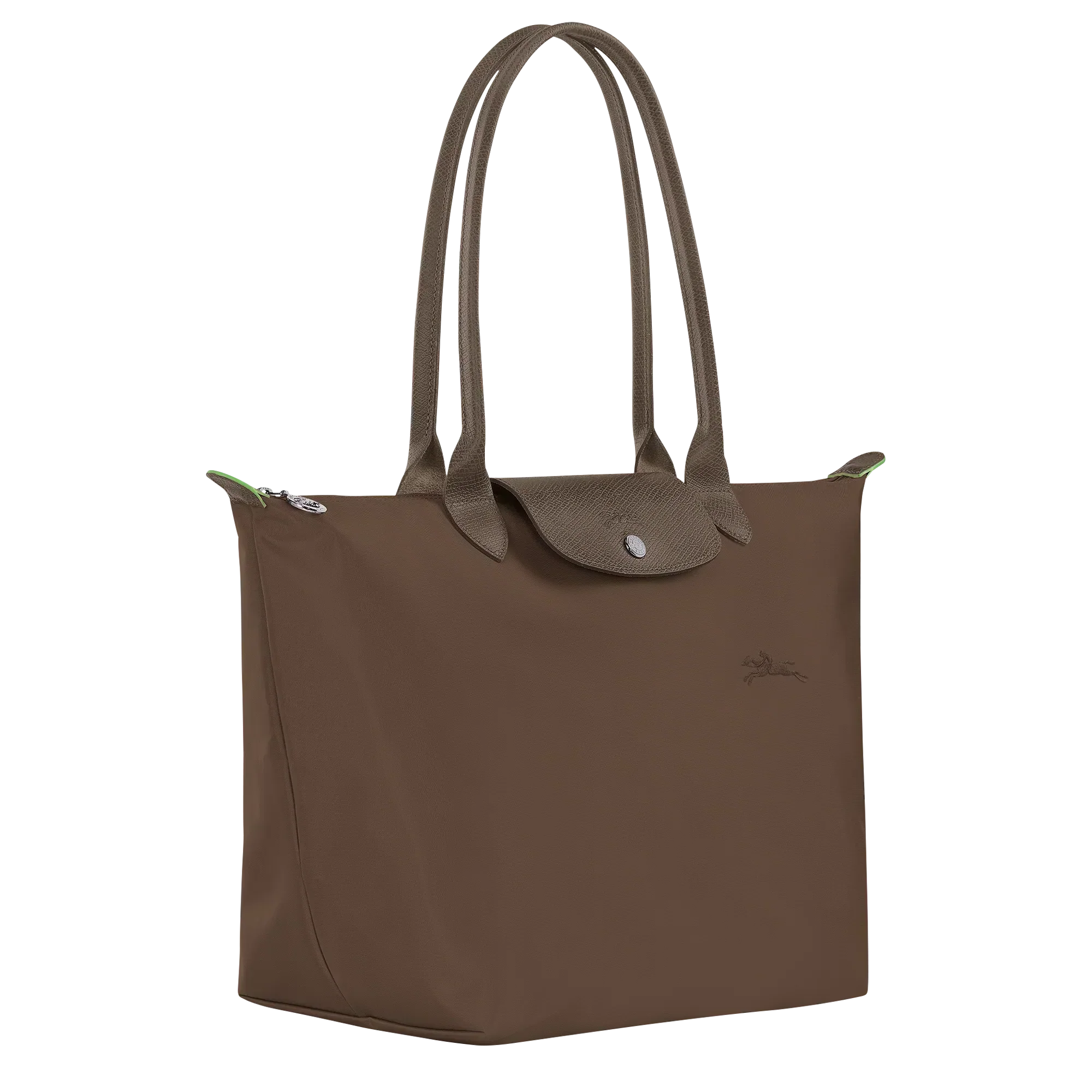 Longchamp - Grand sac à bandoulière en toile, Terra