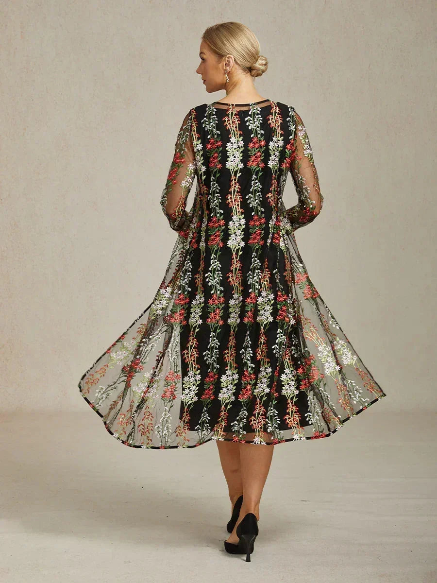 Robe blazer vintage avec broderies en sequins