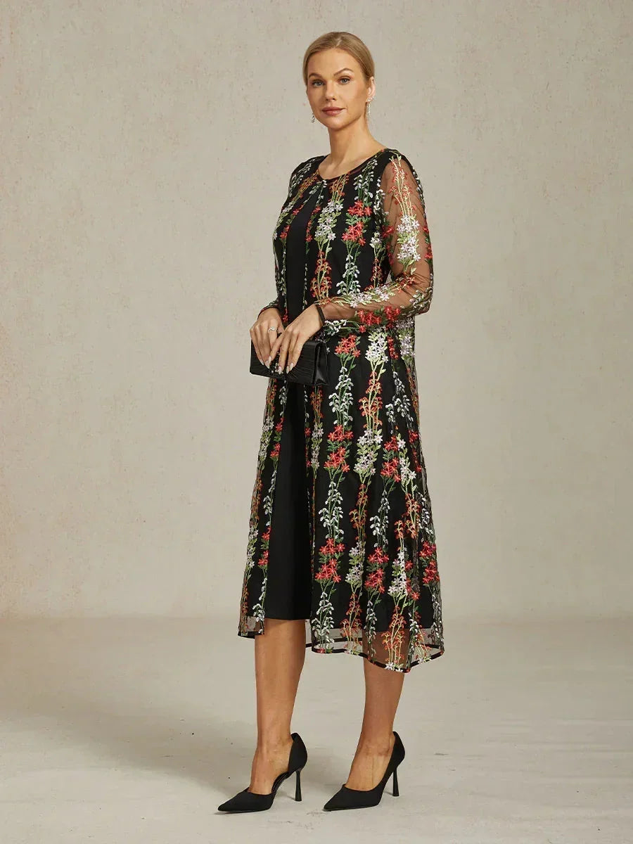 Robe blazer vintage avec broderies en sequins