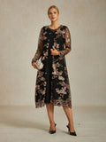 Robe blazer vintage avec broderies en sequins