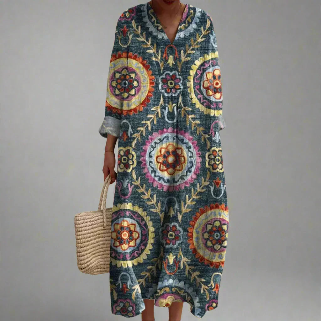 Robes midi géométriques Eva