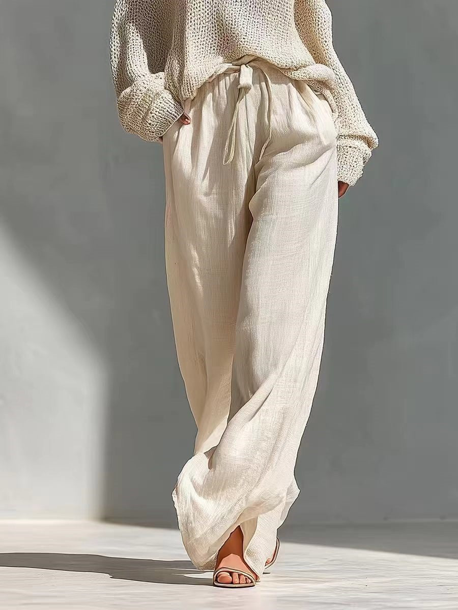 Ensemble en tricot et lin tendance