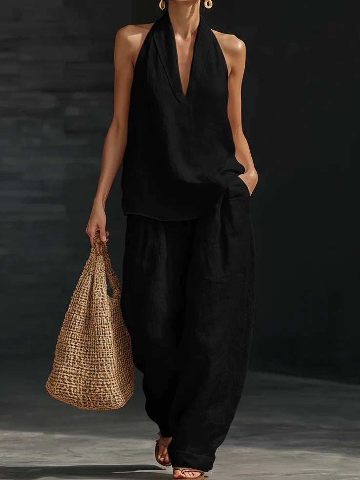 Zoe™ Ensemble sans manches avec pantalon large