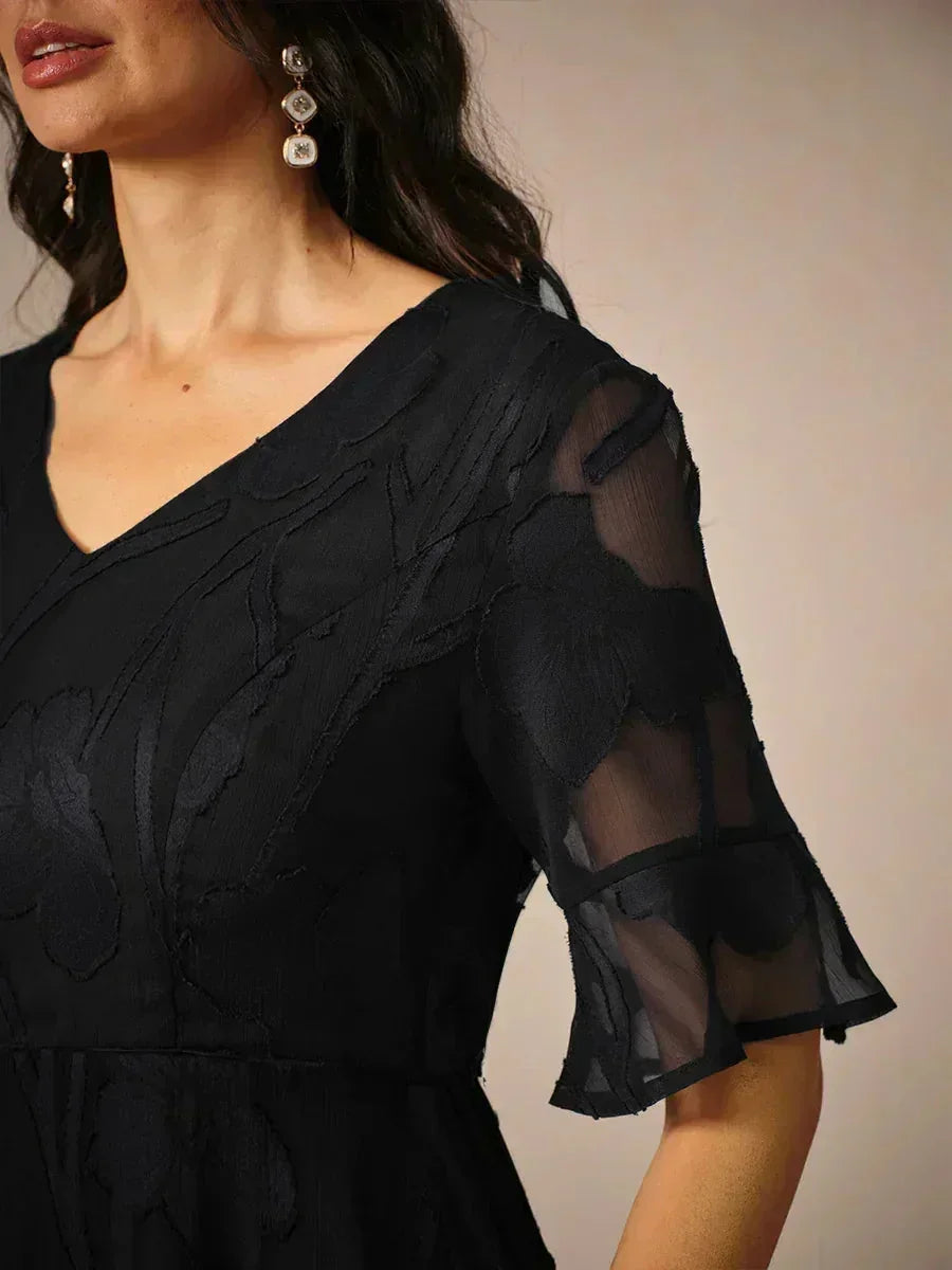 Robes maxi en dentelle avec volants
