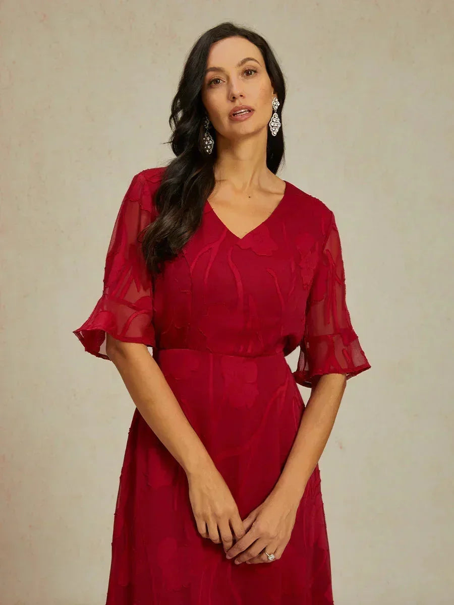 Robes maxi en dentelle avec volants