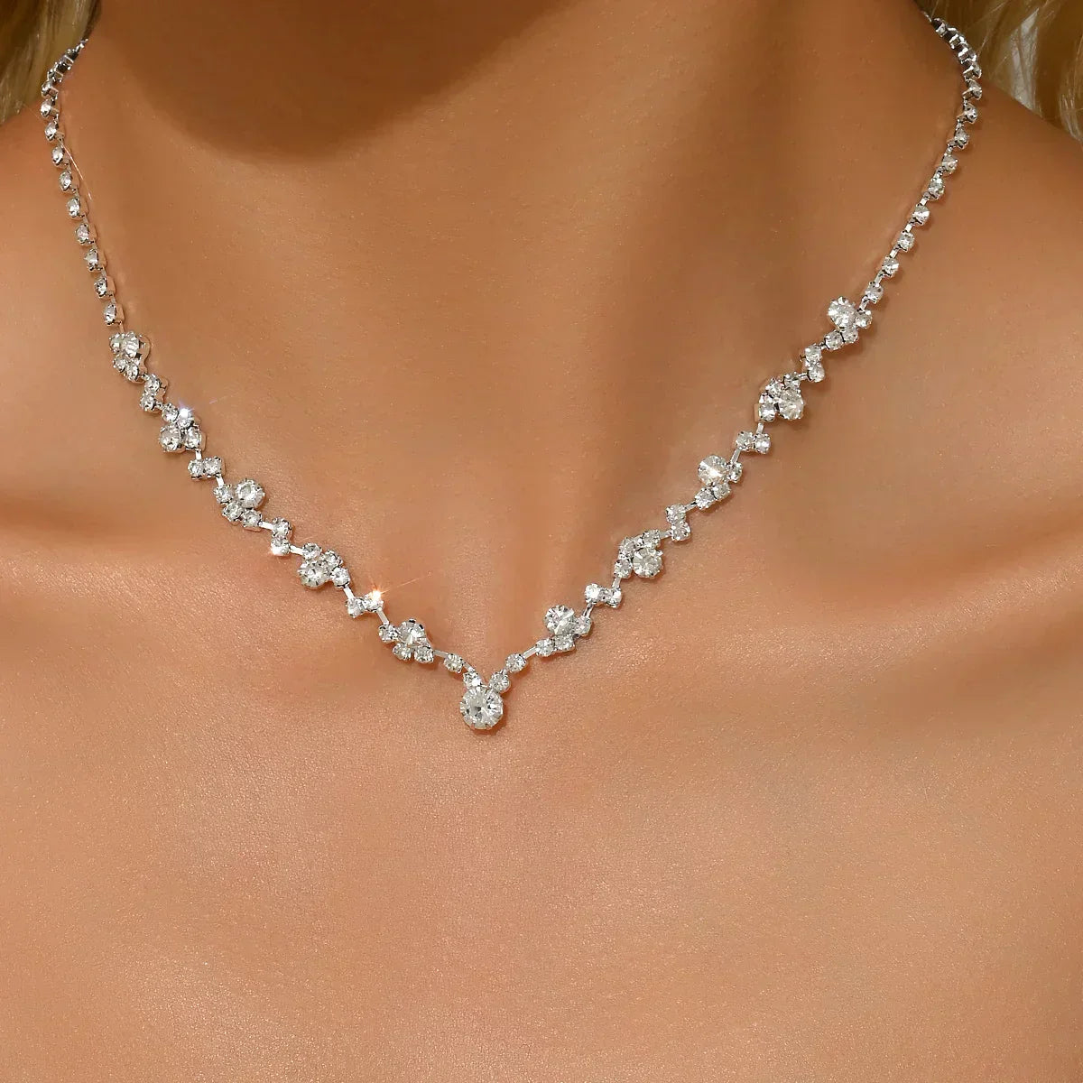 Bracelet de mariage élégant avec des diamants
