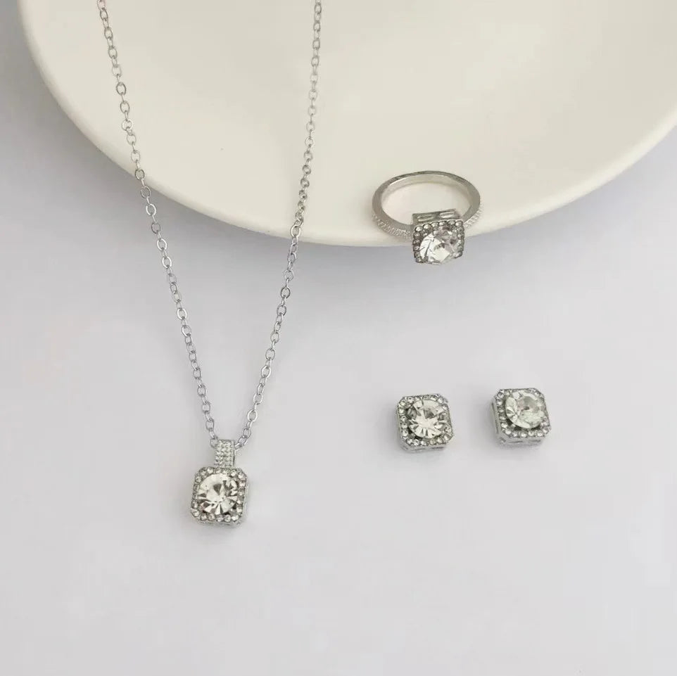 Ensemble de bijoux en cube de luxe
