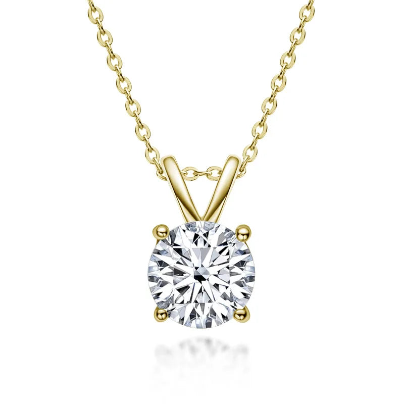 Collier exclusif en argent sterling avec moissanite
