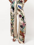 Pantalons larges avec un imprimé sophistiqué