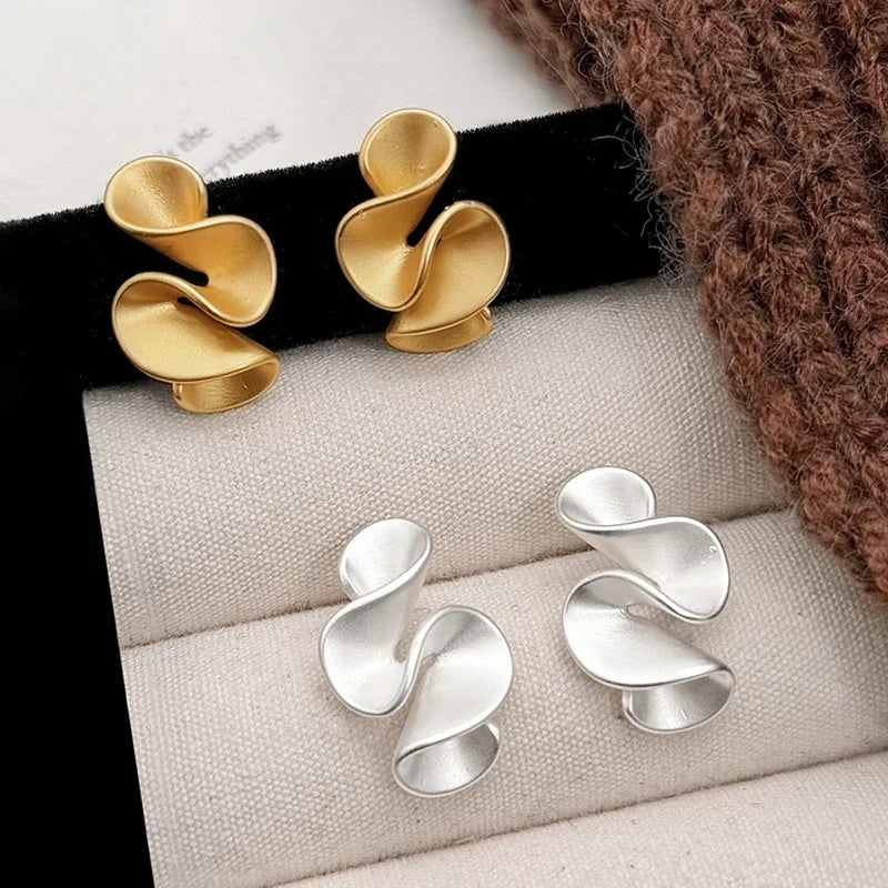 Boucles d'oreilles en fleurs en argent et or 18K