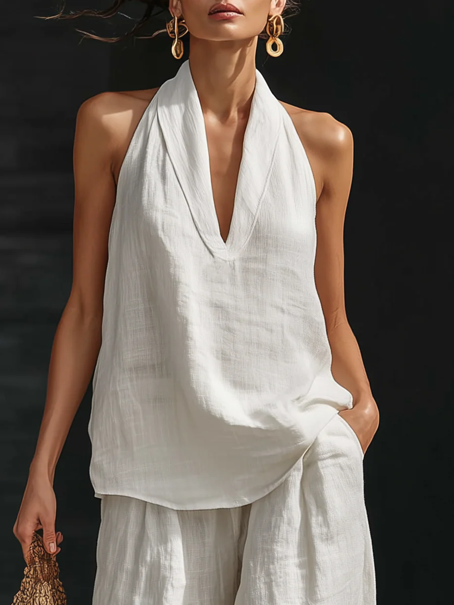 Zoe™ Ensemble sans manches avec pantalon large