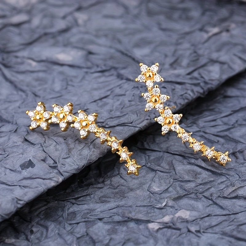 Boucles d'oreilles fleurs éternelles