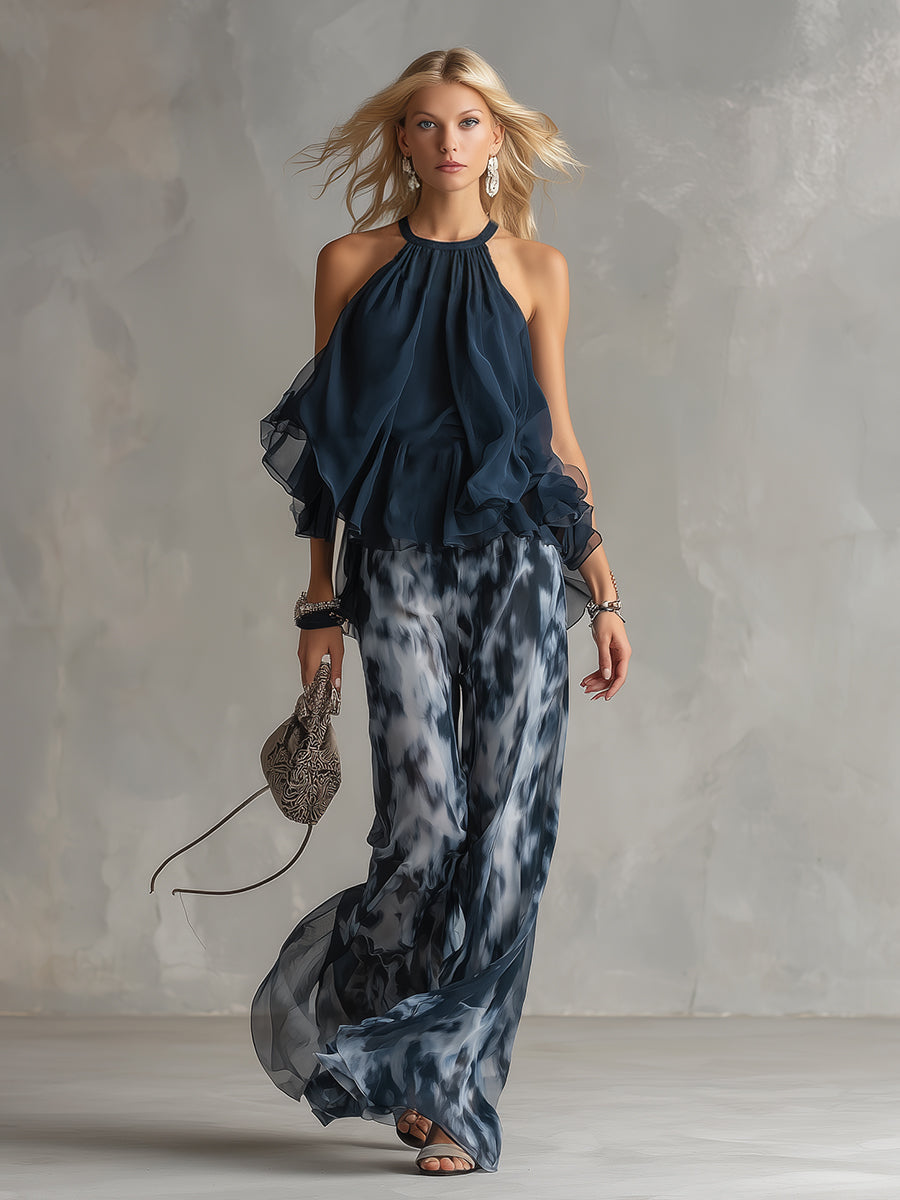 Eliz | Ensemble élégant et léger avec un haut fluide et un pantalon large