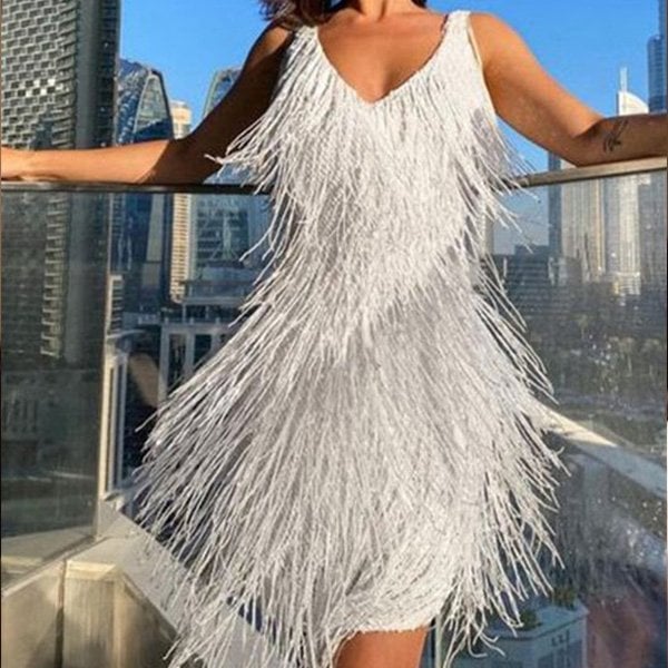 Fringella | Robe de soirée élégante à franges