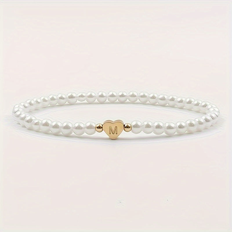 Bijou chic avec lettre au cœur (A–Z)