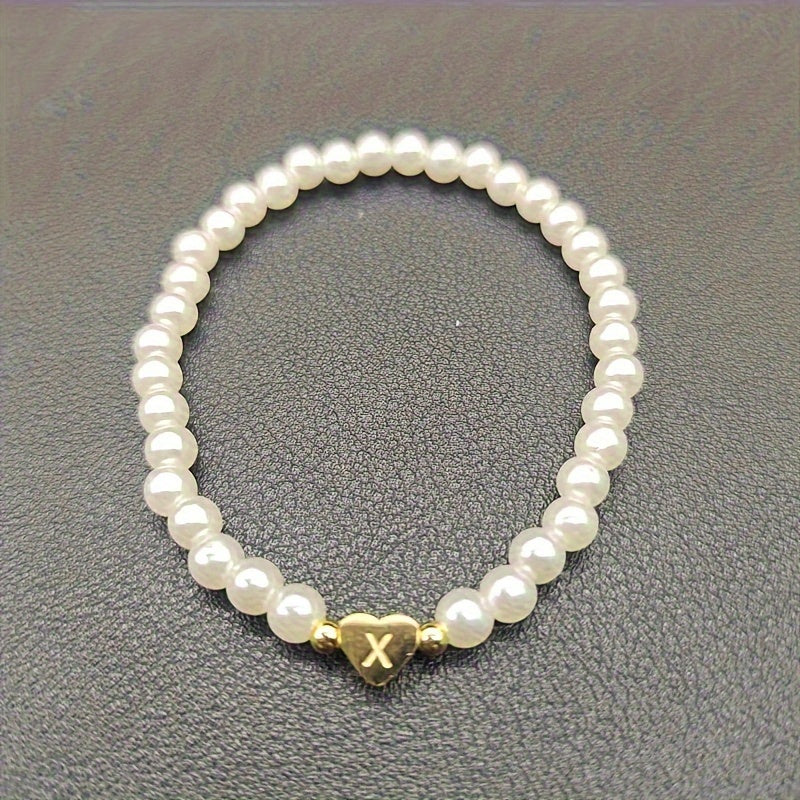 Bijou chic avec lettre au cœur (A–Z)
