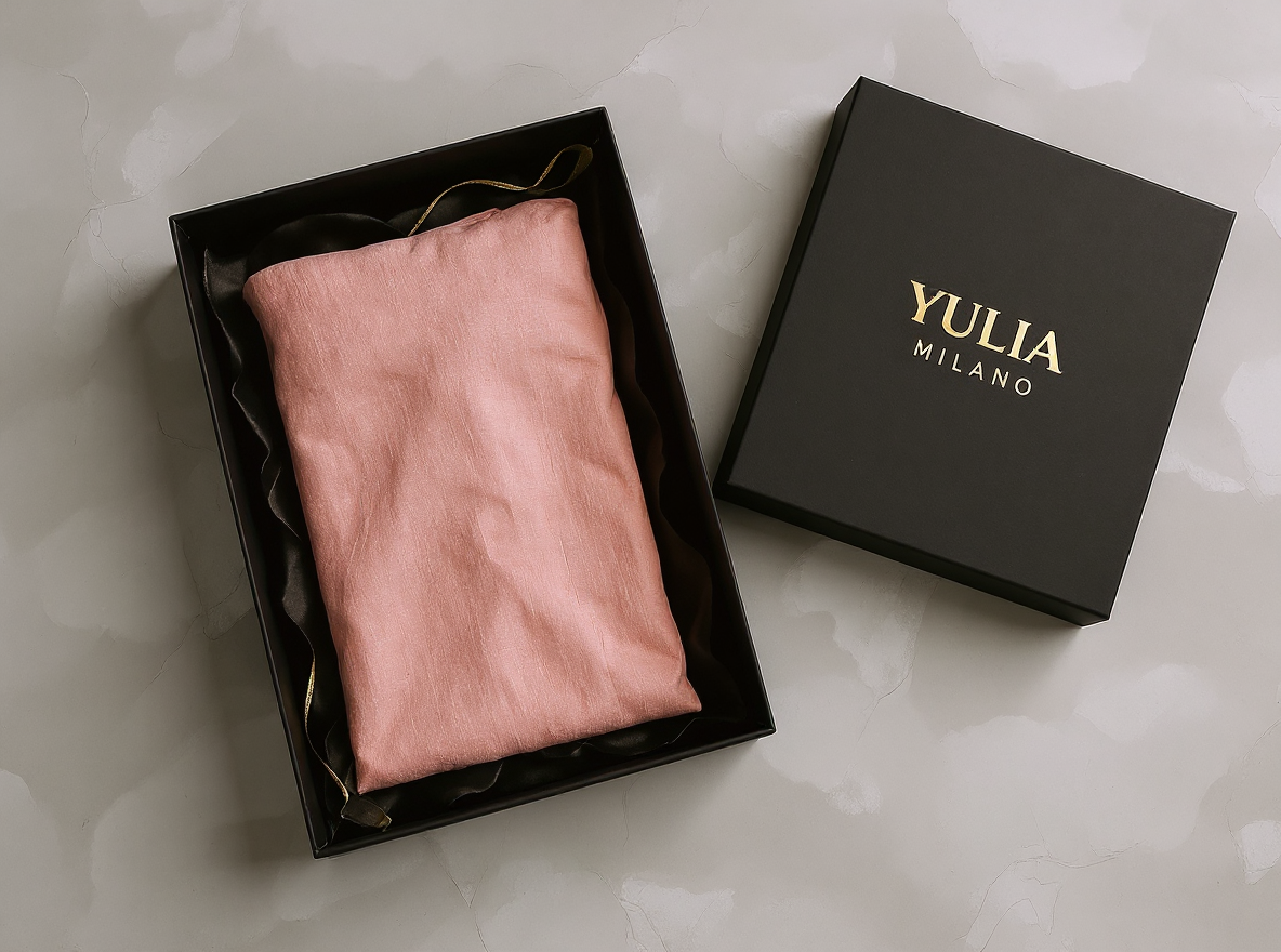 Robes longues minimalistes roses avec décolleté en V en mélange de lin pour femmes