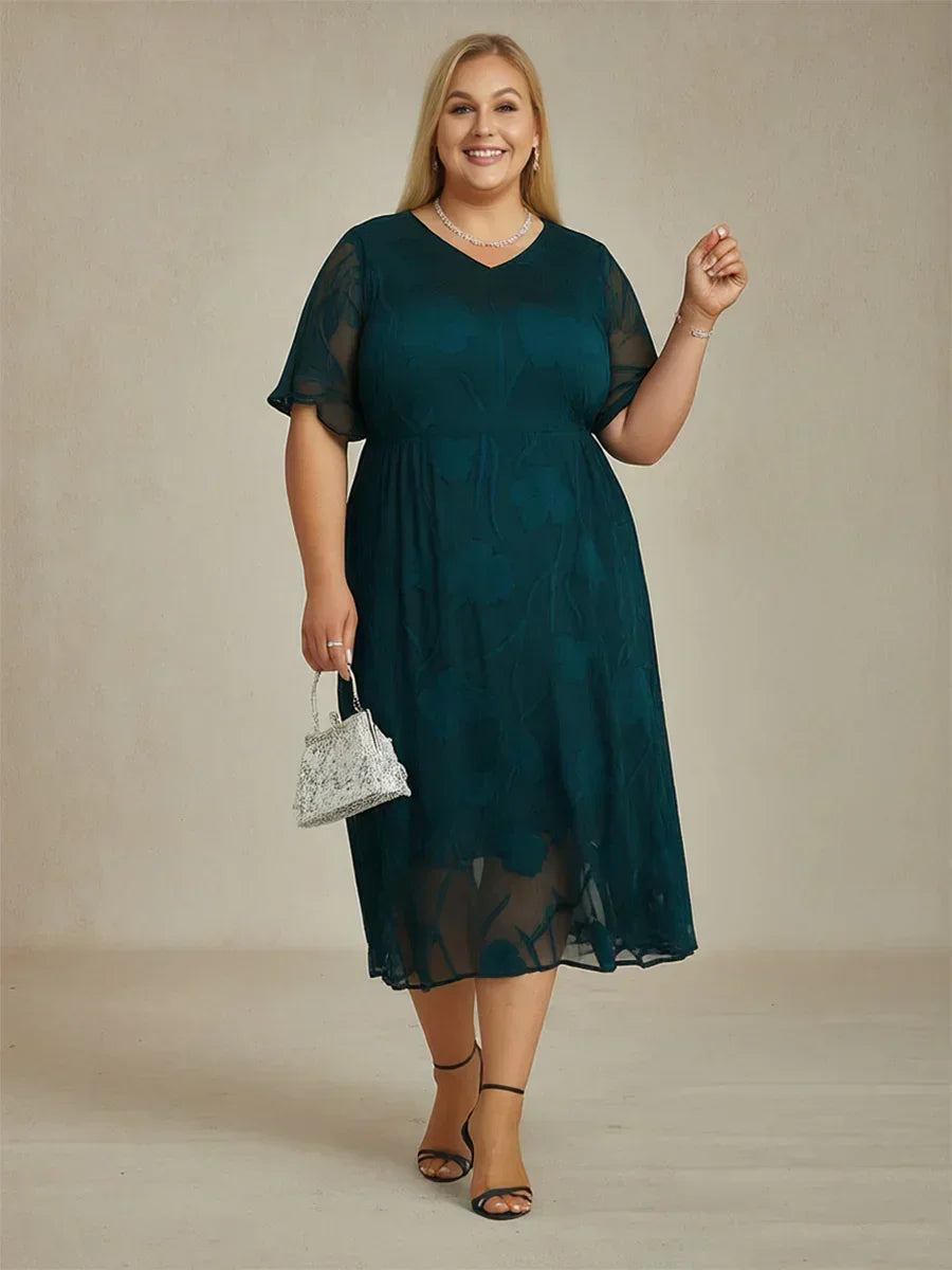 Robes maxi en dentelle avec volants