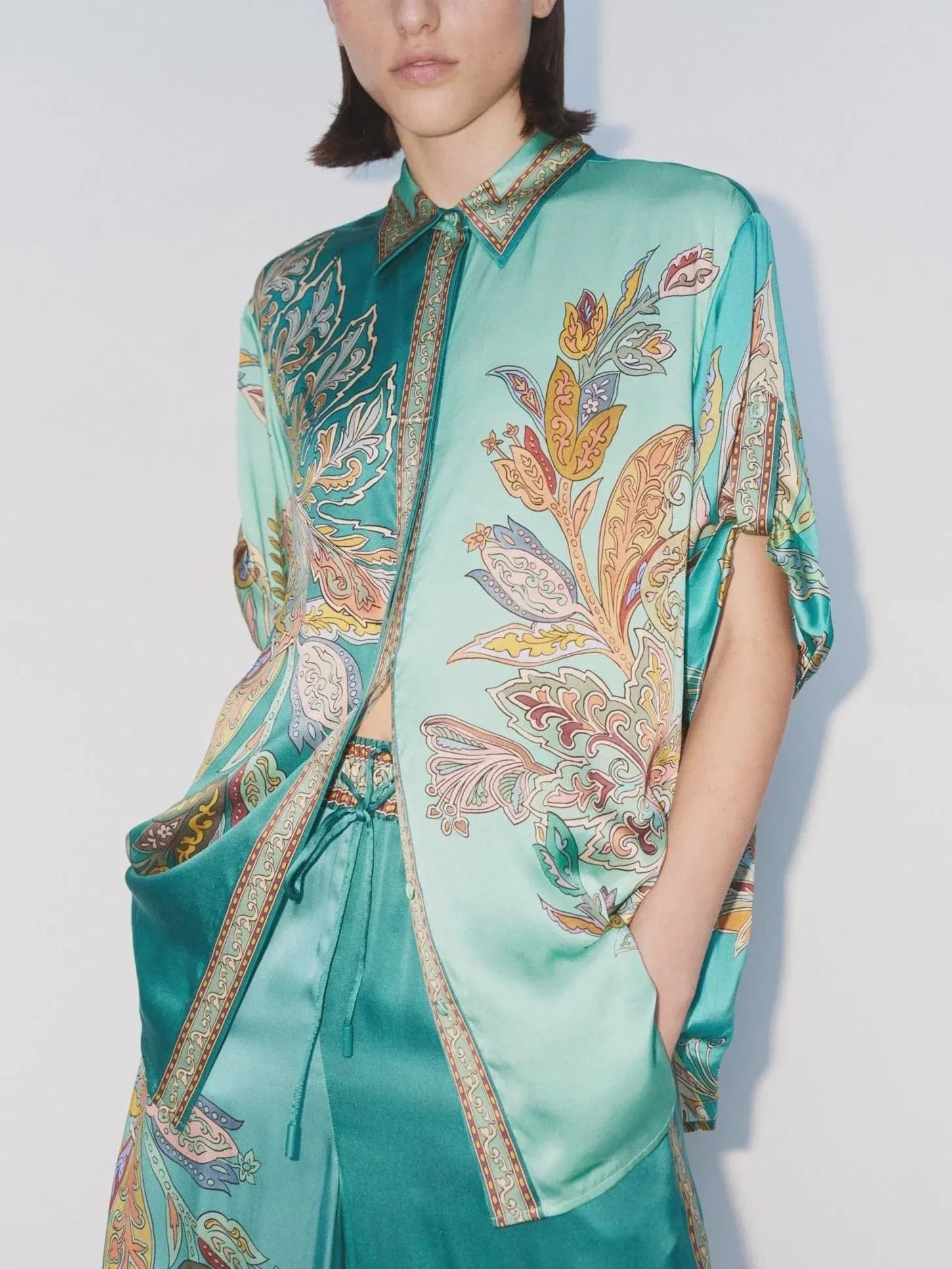 Chemise oversize Émeraude