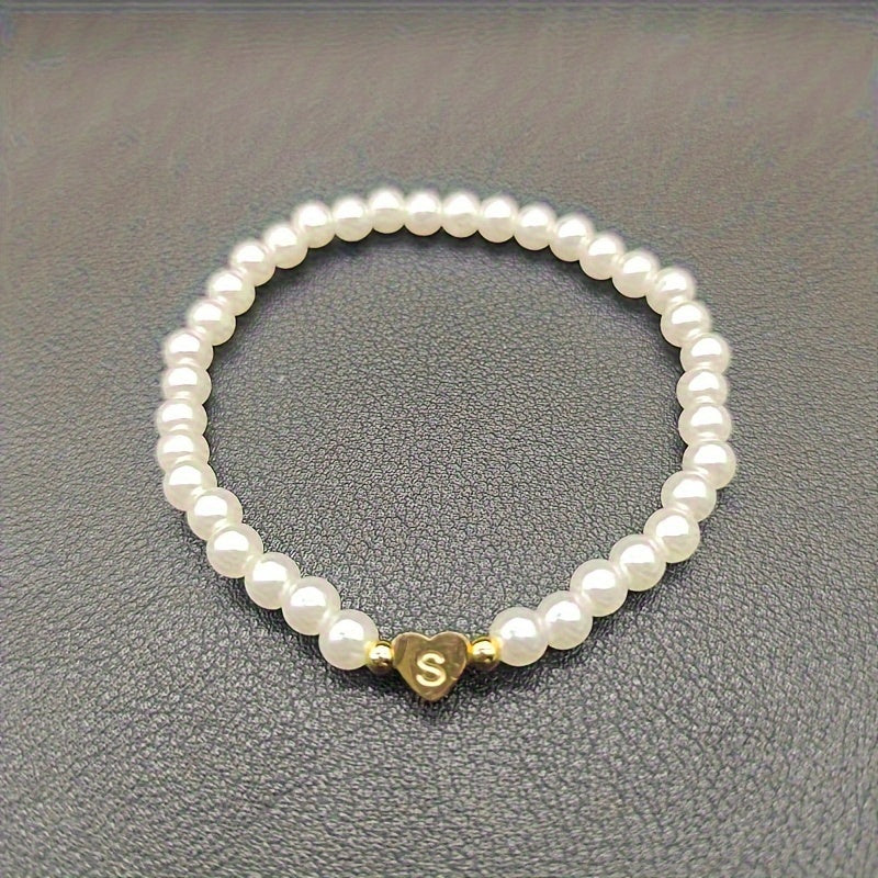 Bijou chic avec lettre au cœur (A–Z)