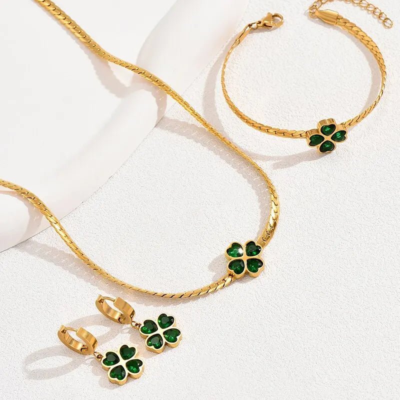 Ensemble de bijoux Trèfle