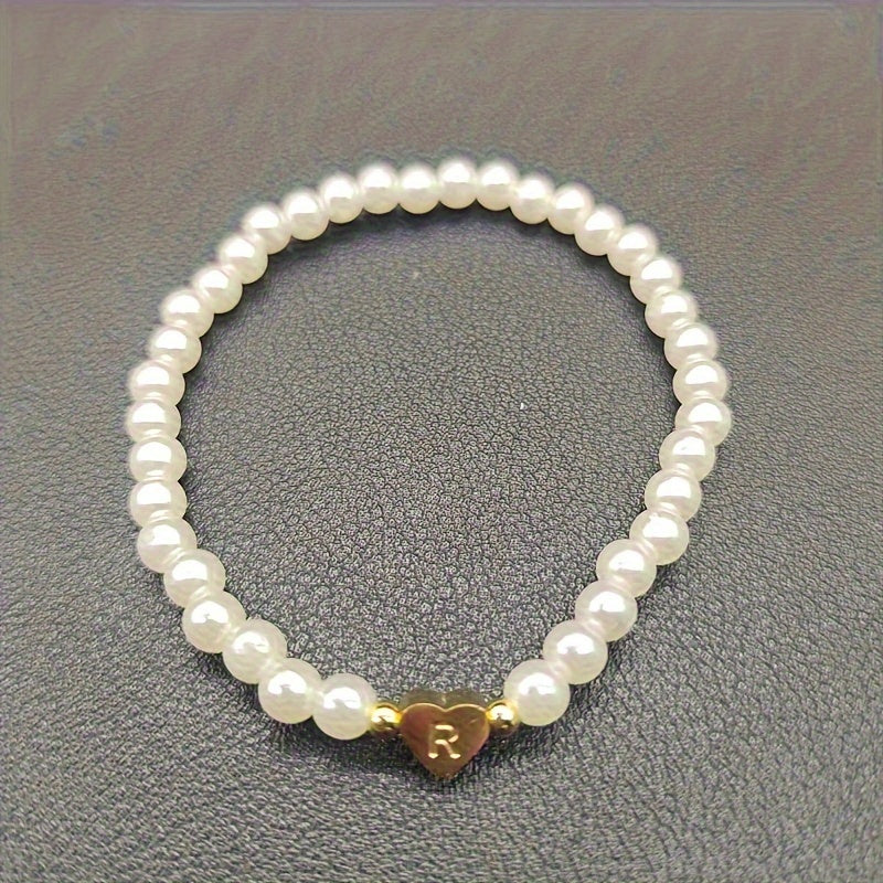 Bijou chic avec lettre au cœur (A–Z)
