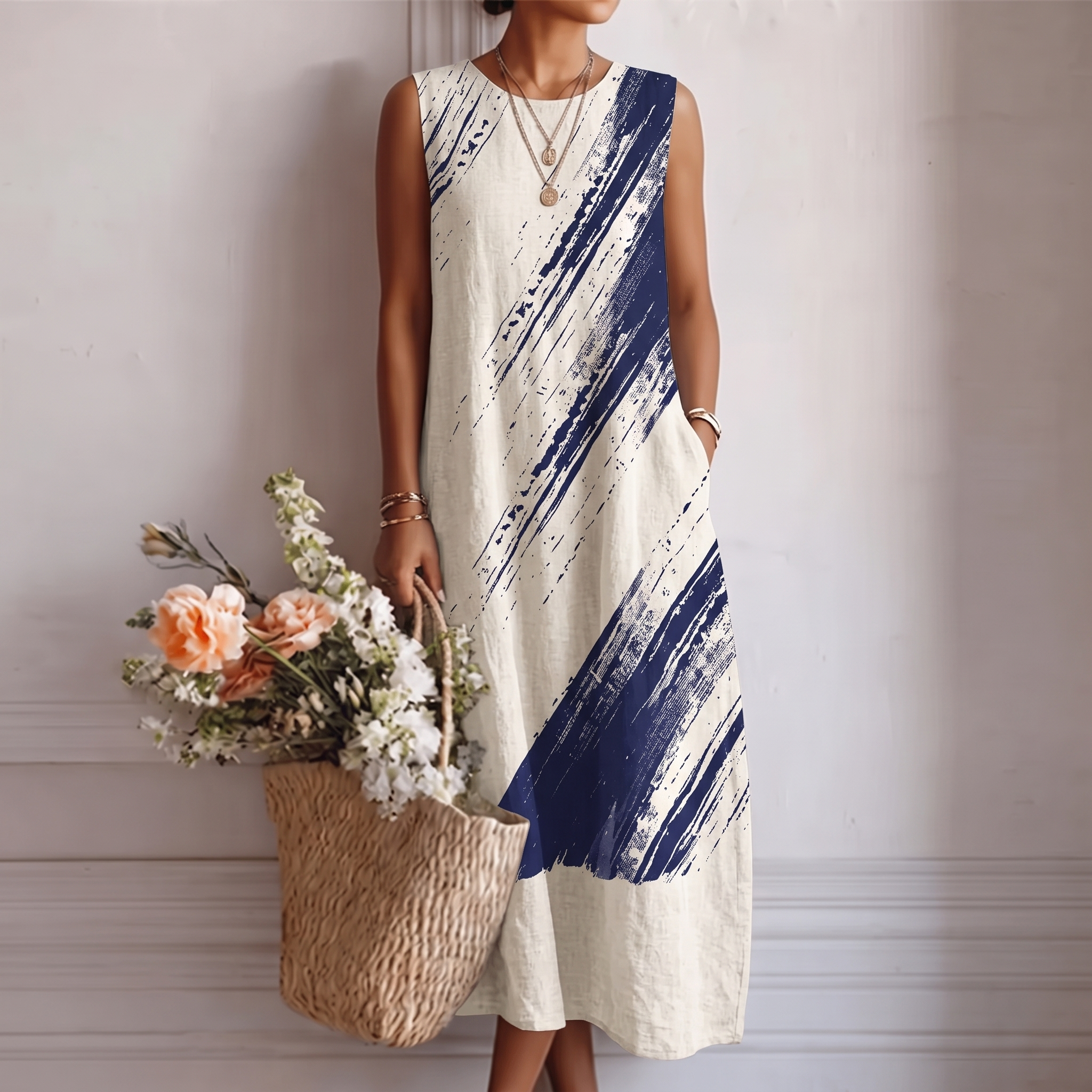 Eline™ | Robe mi-longue élégante pour tous les jours