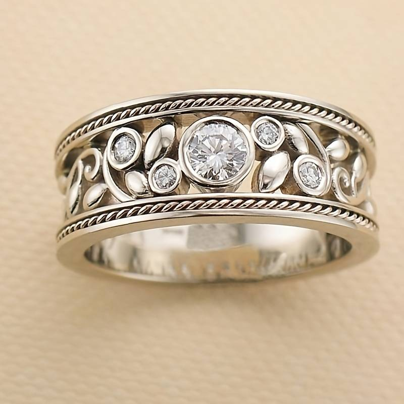 Bague en argent éternelle™ – Éclat de zircon