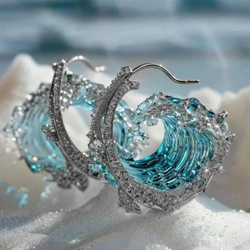 Boucles d'oreilles Esprit de l'Océan