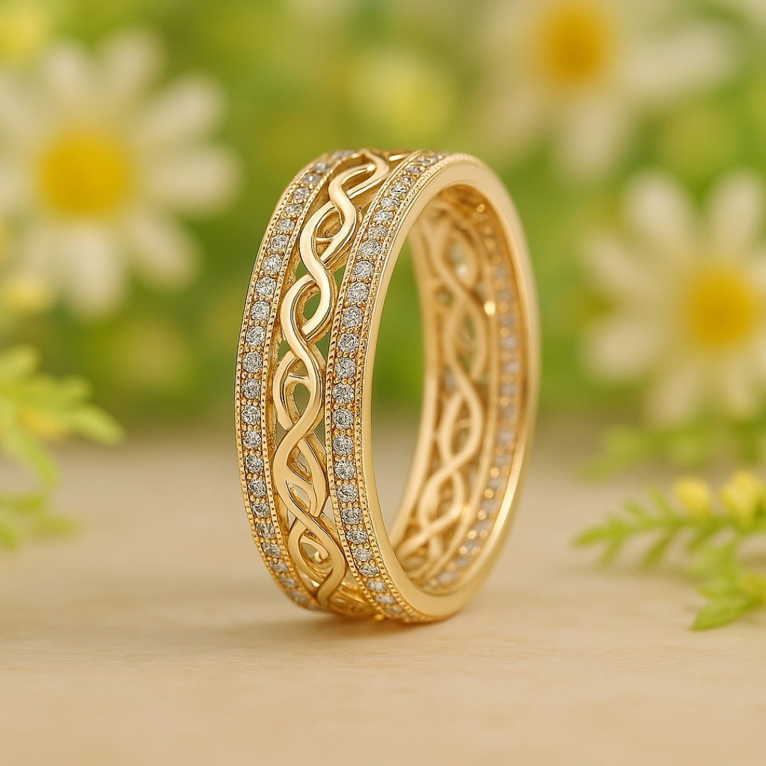 Bague en or "Lucha et Ota"