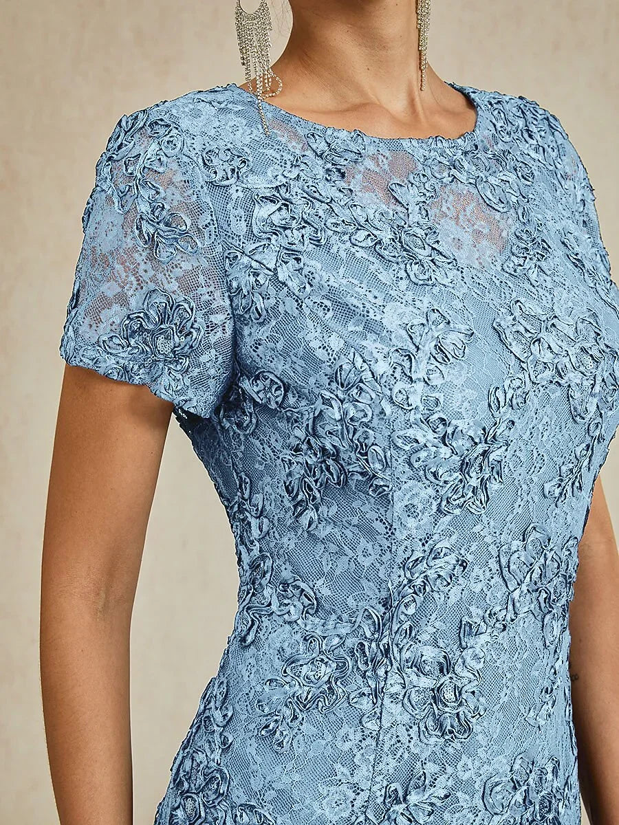Robes A-Line en dentelle avec des décorations de paillettes