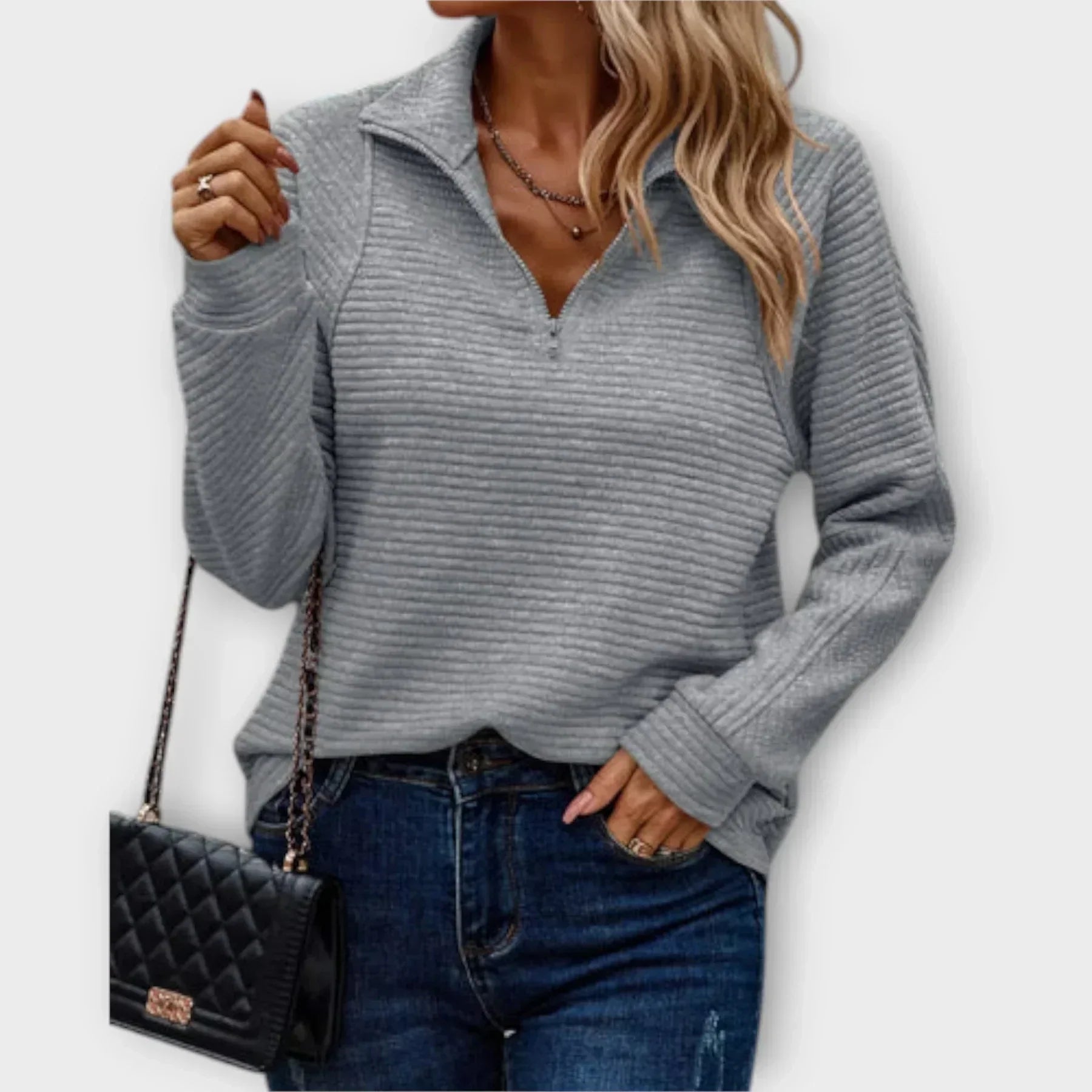 Olivia | Pull à demi-zip