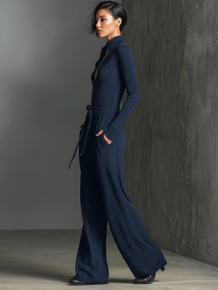 Ensemble féminin élégant avec fermeture éclair à l'avant MDA2560G5I