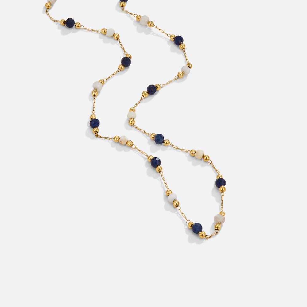 Collier en couches avec pierres