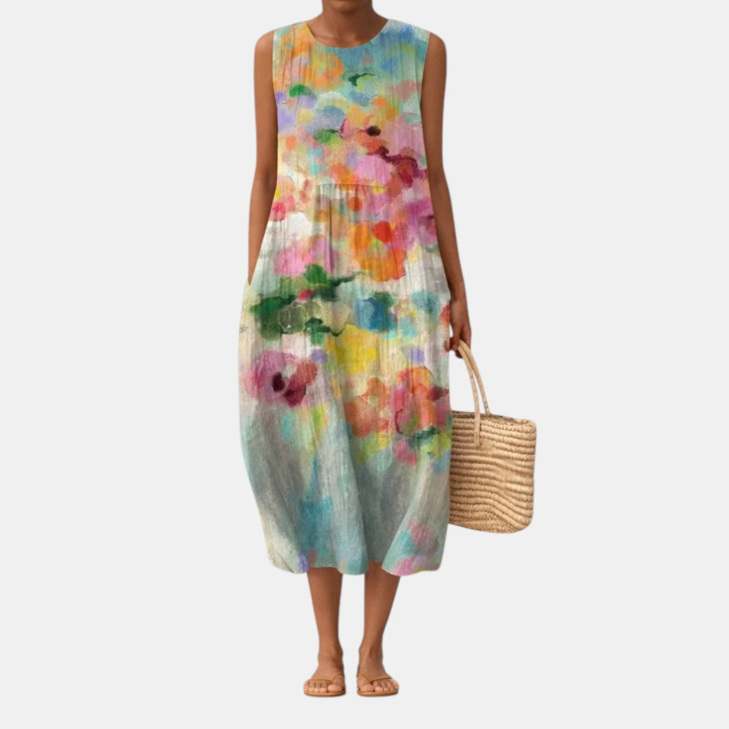 Karla™ | Robe midi colorée élégante