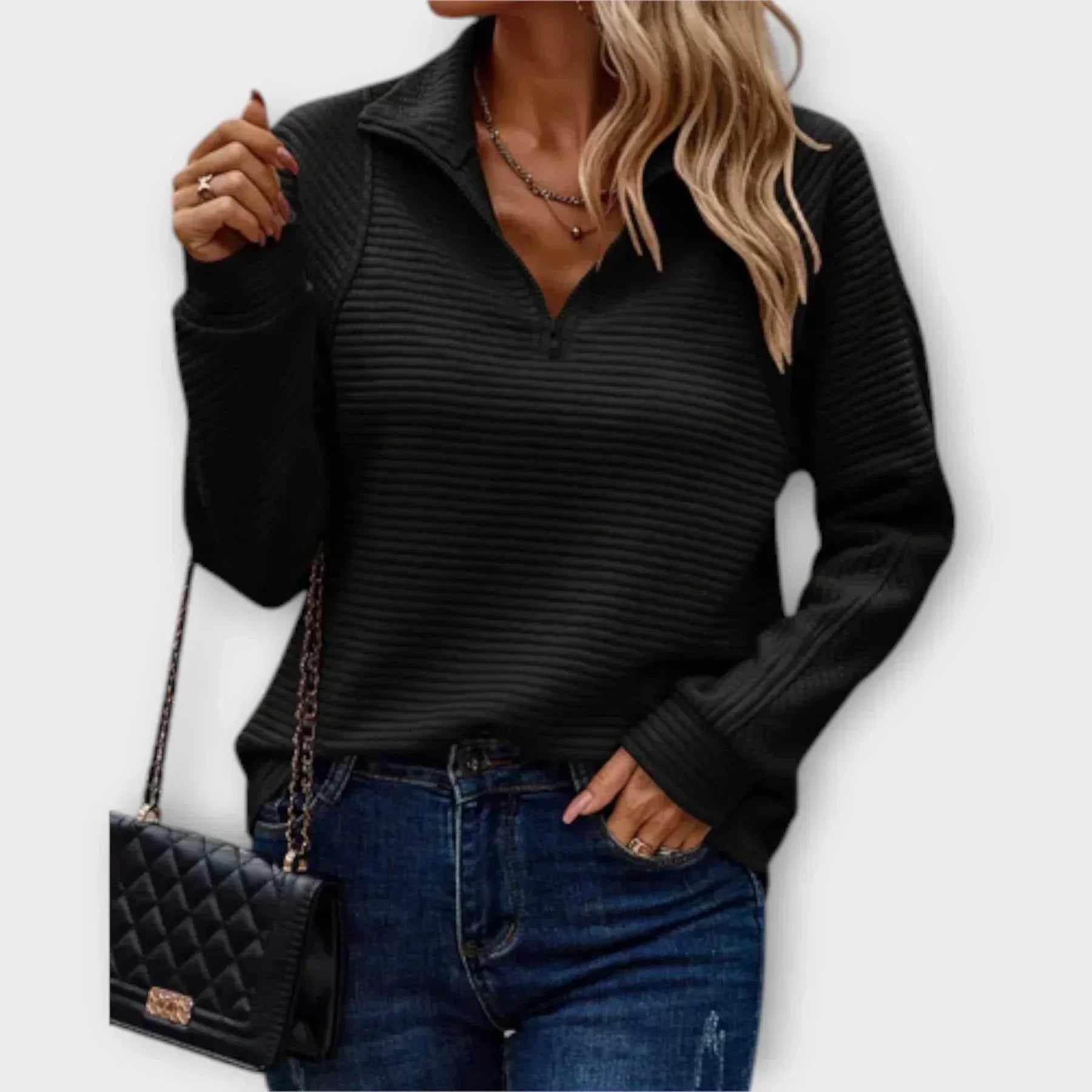 Olivia | Pull à demi-zip