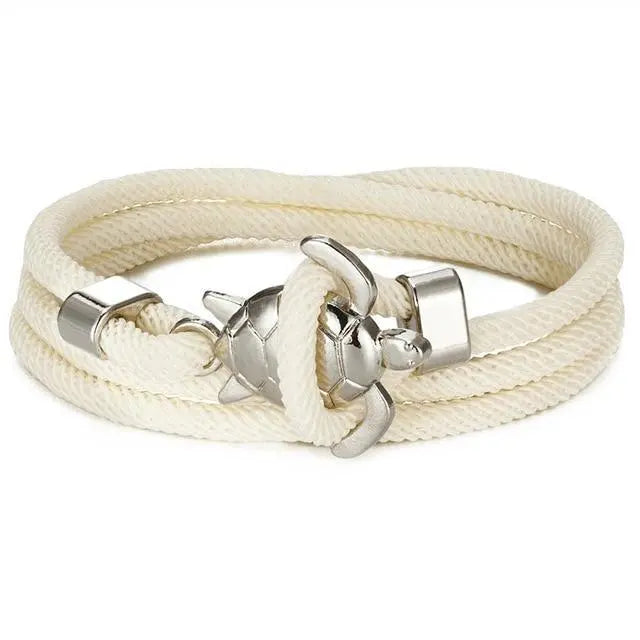 Bracelet fait main en cuir de tortue