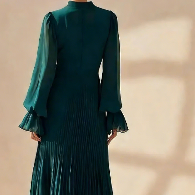 Robe midi élégante avec plis