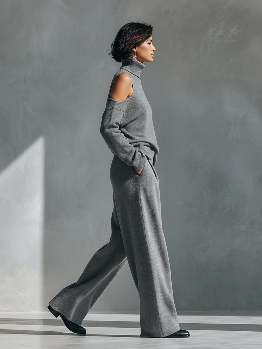 Ensemble moderne pour femmes avec une épaule dénudée et coupe MDA2539G2I